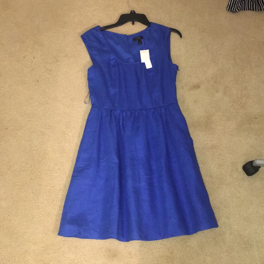 Blue jcrew dress